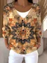 V Neck Boho Loose Cardigan
