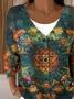 Loose Vintage V Neck Cardigan