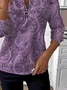 Vintage Paisley Loose Sweatshirt