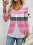 Regular Fit Geometric Casual T-Shirt
