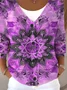 V Neck Boho Loose Cardigan