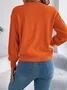 Casual Regular Fit Crew Neck Sweater