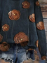 Loose Floral Printing Casual Sweatshirt