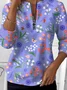 Loose Floral Simple Sweatshirt