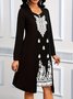 Floral Casual Cotton Dress With No