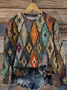 Loose Casual Printing Abstract Sweatshirt