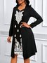Floral Casual Cotton Dress With No