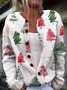 Women's Christmas Print Casual Cardigan