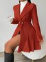 Plain Urban Lapel Collar Jacquard Thickened Slim-fit Jacquard Jacket