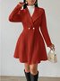 Plain Urban Lapel Collar Jacquard Thickened Slim-fit Jacquard Jacket
