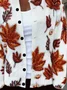 Casual Regular Fit Maple Leaf Crew Neck Cardigan