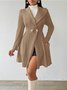 Plain Urban Lapel Collar Jacquard Thickened Slim-fit Jacquard Jacket