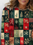 Women's Long Sleeve T-shirt Spring/Fall As Picture Christmas Printing Jersey Crew Neck Daily Going Out Casual Top