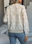 Ethnic Regular Fit Stand Collar Autumn And Winter New Jacquard Zipper Jacket Loose Temperament Commuting Casual Tops Women's Coat