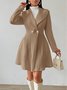 Plain Urban Lapel Collar Jacquard Thickened Slim-fit Jacquard Jacket