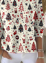 Casual Christmas Crew Neck Printing Sweater