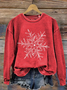 Casual Christmas Loose Crew Neck Sweatshirt