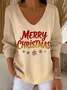 Casual Loose Christmas Tree Knit Top