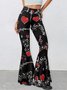 Regular Fit Geometric Casual Pants