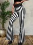 Regular Fit Geometric Casual Pants