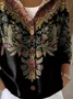Women's Floral Print Hooded Button Cardigan
