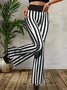 Regular Fit Geometric Casual Pants
