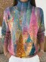 Turtleneck Loose Snowflake Vintage Sweater