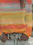 Women's Long Sleeve T-shirt Spring/Fall Orange Abstract Printing Jersey Crew Neck Daily Going Out Casual Top