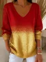 Casual Loose Christmas Tree Knit Top