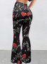 Regular Fit Geometric Casual Pants
