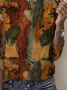 Women's Long Sleeve T-shirt Spring/Fall As Picture Abstract Printing Jersey Crew Neck Daily Going Out Casual Top
