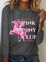 Im Gonna Keep On Dancin At The Pink Pony Club Casual Long Sleeve Shirt