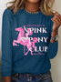 Im Gonna Keep On Dancin At The Pink Pony Club Casual Long Sleeve Shirt