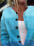 Printing Ombre Vintage Crew Neck Cardigan