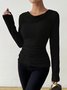 Urban Plain Cowl Neck T-shirt