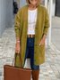 Casual Plain Long Sleeve Cardigan