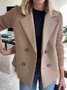 Shawl Collar Loose Simple Coat