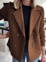 Shawl Collar Loose Simple Coat