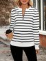 Stand Collar Cotton Casual Sweatshirt