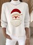 Christmas Turtleneck Loose Vintage Sweater