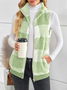 Polyester Cotton Stand Collar Elegant Vest