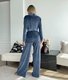 Cotton V Neck Casual Two-Piece Set