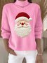 Christmas Turtleneck Loose Vintage Sweater