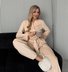 Cotton V Neck Casual Two-Piece Set