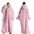Home Clothes Jacket Lazy Hooded Sweater Thickened Blanket Loose Pullover Wearable Blanket Couple Parent-Child Style