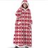 Home Clothes Jacket Lazy Hooded Sweater Thickened Blanket Loose Pullover Wearable Blanket Couple Parent-Child Style