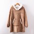 Home Clothes Jacket Lazy Hooded Sweater Thickened Blanket Loose Pullover Wearable Blanket Couple Parent-Child Style
