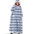Home Clothes Jacket Lazy Hooded Sweater Thickened Blanket Loose Pullover Wearable Blanket Couple Parent-Child Style