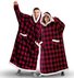 Home Clothes Jacket Lazy Hooded Sweater Thickened Blanket Loose Pullover Wearable Blanket Couple Parent-Child Style