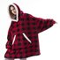 Home Clothes Jacket Lazy Hooded Sweater Thickened Blanket Loose Pullover Wearable Blanket Couple Parent-Child Style
